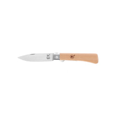 M Main Working line pocket knife with Beech wood handle and drop point blade shape. Blade length - 78 mm