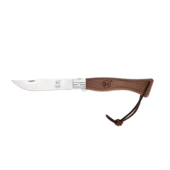 M Main Italian line pocket knife with dark Walnut wood handle and PU loop. Blade length - 105 mm