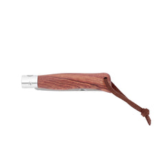 M Main Pocket knife with Bubinga wood handle and PU loop.Blade made from stainless steel 440A. Blade length – 87 mm.