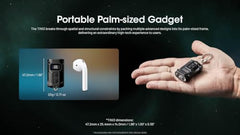 مصباح يدوي Nitecore TINI 3 600 Lumen EDC بسلسلة مفاتيح، قابل لإعادة الشحن عبر USB-C وخفيف الوزن مع مخرجات درجات حرارة ألوان متعددة (دافئ، أبيض محايد، أبيض بارد) وملصق NSticker (رمادي)