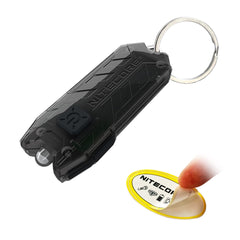 مصباح يدوي Nitecore Tube V2.0 بسلسلة مفاتيح، 55 لومن ساطع، قابل لإعادة الشحن عبر USB، خفيف الوزن للغاية وصغير الحجم (أسود)
