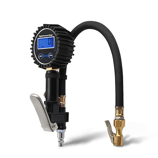 مقياس ضغط الإطارات، مقاييس ضغط الإطارات الرقمية مع منفاخ
