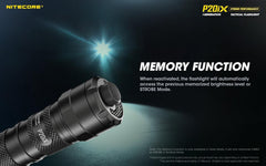 مصباح يدوي تكتيكي Nitecore P20iX، 4000 لومن USB-C قابل لإعادة الشحن، عالي اللومن، فائق السطوع مع منظم LumenTac