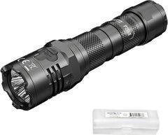 مصباح يدوي تكتيكي Nitecore P20iX، 4000 لومن USB-C قابل لإعادة الشحن، عالي اللومن، فائق السطوع مع منظم LumenTac