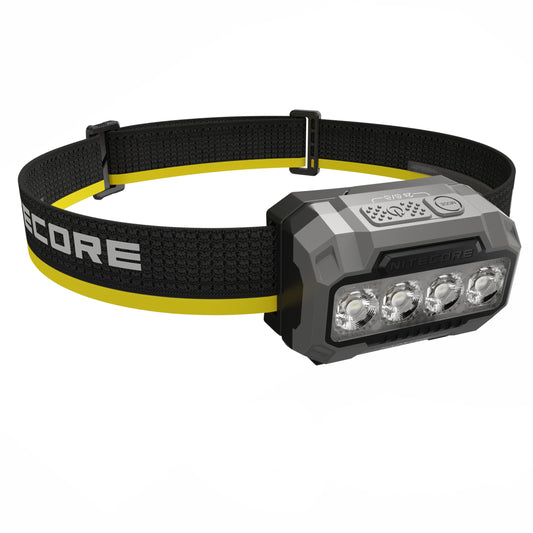 مصباح أمامي خارجي Nitecore HA23 UHE 600 لومن MCT بدرجات حرارة ألوان متعددة وخفيف الوزن وعلامة مصباح أمامي AAA (أسود)