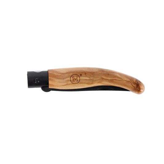 M Main Spanish line pocket knife with Olive wood handle and black Titanium coating.Blade length - 87 mm