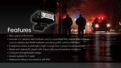 مصباح Nitecore CL10 متعدد الأغراض وخفيف الوزن للغاية ومشبك