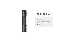 مصباح يدوي Nitecore EDC31 EDC بقوة 3500 لومن، قابل لإعادة الشحن عبر USB-C، صغير الحجم، عالي اللومن مع مشبك، حبل، ملصق مفتاح قفل منزلق