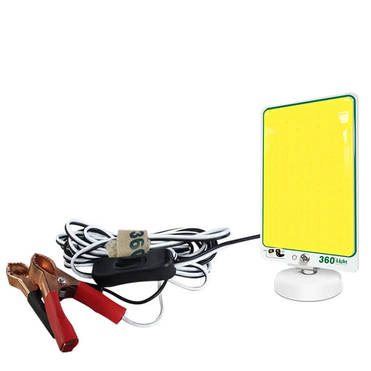 مصباح سيارة 360 TM 25 COB Mini 12V للتخييم، مصباح تحذيري صغير، إضاءة خارجية مع قاعدة مغناطيسية للتخييم