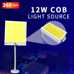 مصباح تخييم صغير 360 Car Light TM 08 COB 12 فولت، إضاءة خارجية بقاعدة مغناطيسية للتخييم