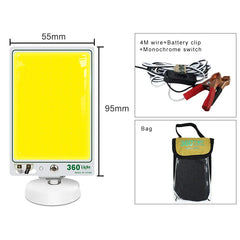 مصباح سيارة 360 TM 25 COB Mini 12V للتخييم، مصباح تحذيري صغير، إضاءة خارجية مع قاعدة مغناطيسية للتخييم