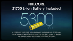 مصباح يدوي تكتيكي Nitecore MH12 Pro، 3300 لومن عالي اللومن، قابل لإعادة الشحن عبر USB-C، طويل المدى، مصباح EDC صغير الحجم مع جراب ومنظم Lumentac