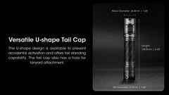 مصباح يدوي تكتيكي Nitecore MH12 Pro، 3300 لومن عالي اللومن، قابل لإعادة الشحن عبر USB-C، طويل المدى، مصباح EDC صغير الحجم مع جراب ومنظم Lumentac