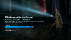 Nitecore MT2A Pro EDC Flashlight, 1000 Lumen, USB-C Rechargeable, 2X AA Battery Compatible Slim Penlight, Including Nitecore'S Sticker