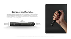 Nitecore MT2A Pro EDC Flashlight, 1000 Lumen, USB-C Rechargeable, 2X AA Battery Compatible Slim Penlight, Including Nitecore'S Sticker