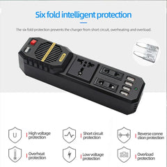 BYGD-محول طاقة السيارة، عاكس التيار، محول المقبس العالمي