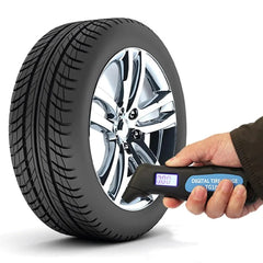 جهاز قياس ضغط الإطارات الرقمي بشاشة LCD مع إضاءة خلفية وعداد مراقبة هواء الإطارات