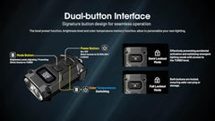 مصباح يدوي Nitecore TINI 3 600 Lumen EDC بسلسلة مفاتيح، قابل لإعادة الشحن عبر USB-C وخفيف الوزن مع مخرجات درجات حرارة ألوان متعددة (دافئ، أبيض محايد، أبيض بارد) وملصق NSticker (رمادي) 