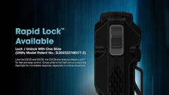مصباح يدوي تكتيكي Nitecore EDC29 EDC، 6500 لومن قابل لإعادة الشحن بمنفذ USB-C، شكل مسطح رفيع مع كشاف ضوئي، أوضاع ستروب، ملصق شاشة رقمية 