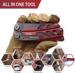 أداة Nextool Flagship Pro متعددة الاستخدامات - أحمر