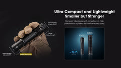مصباح يدوي Nitecore EDC31 EDC بقوة 3500 لومن، قابل لإعادة الشحن عبر USB-C، صغير الحجم، عالي اللومن مع مشبك، حبل، ملصق مفتاح قفل منزلق