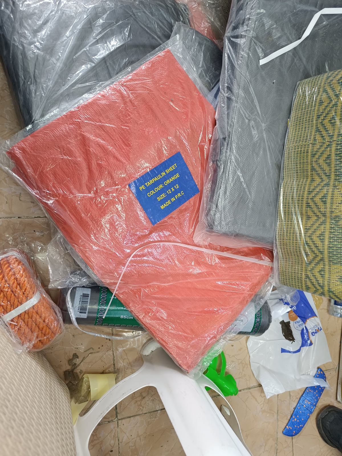 Tarpaulin Orange 15x15