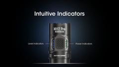 مصباح يدوي تكتيكي Nitecore MH12 Pro، 3300 لومن عالي اللومن، قابل لإعادة الشحن عبر USB-C، طويل المدى، مصباح EDC صغير الحجم مع جراب ومنظم Lumentac