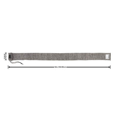 Allen Company 52" Gun Sock with Writeable ID Label, 52" Rifles with Scopes & Shotguns, Gray